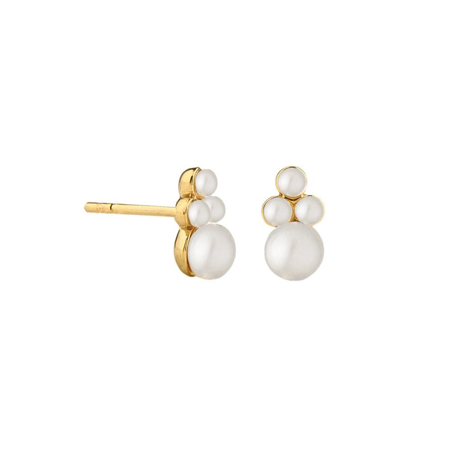 Jeberg Jewellery Ohrstecker Cordelia Pearly Stud, vergoldet