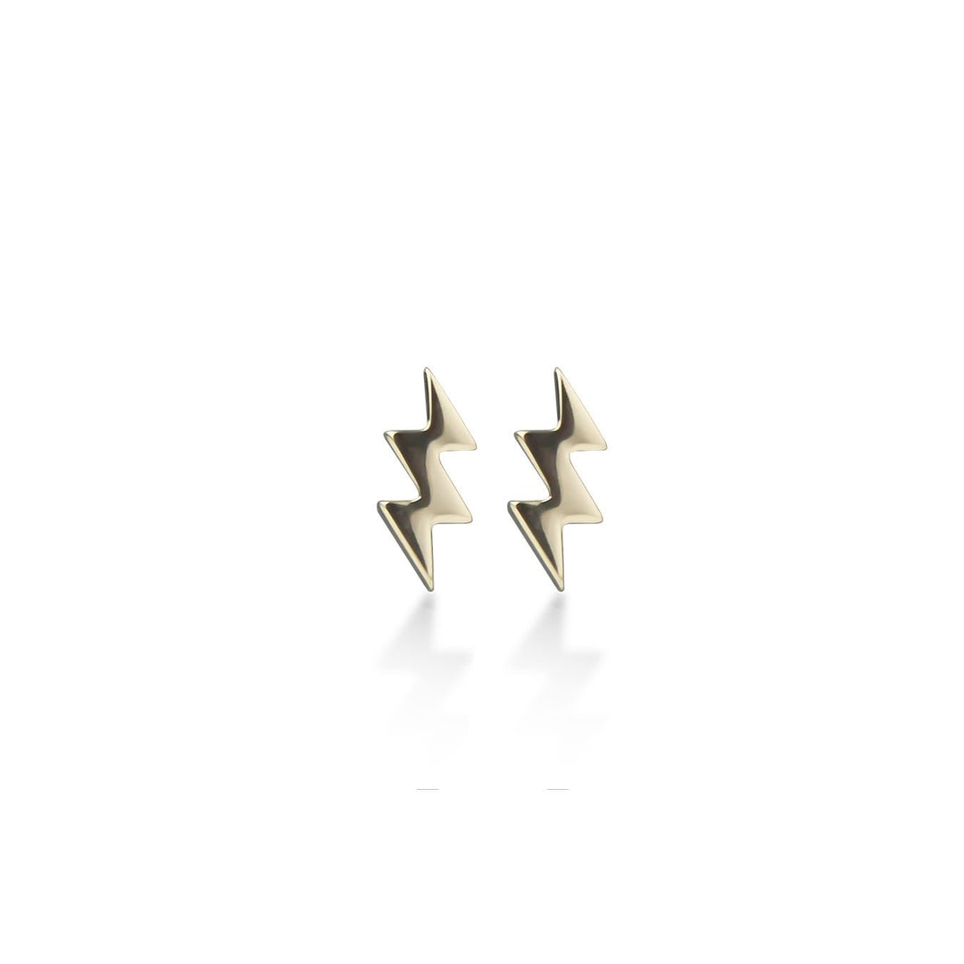 Jeberg Jewellery Ohrstecker Lightning Bolt, vergoldet