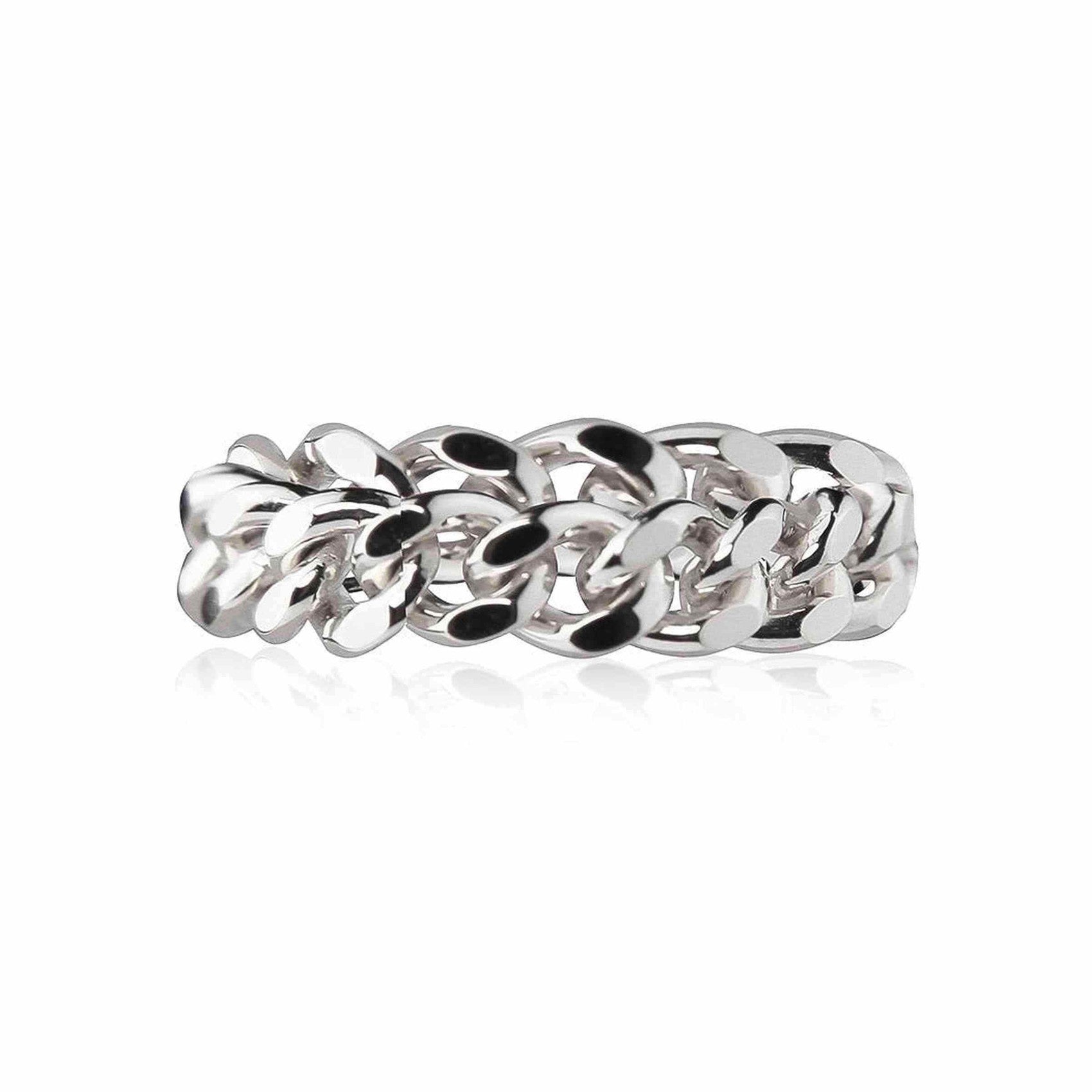 Jeberg Jewellery Ring Chain 5 mm Panzer, Silber