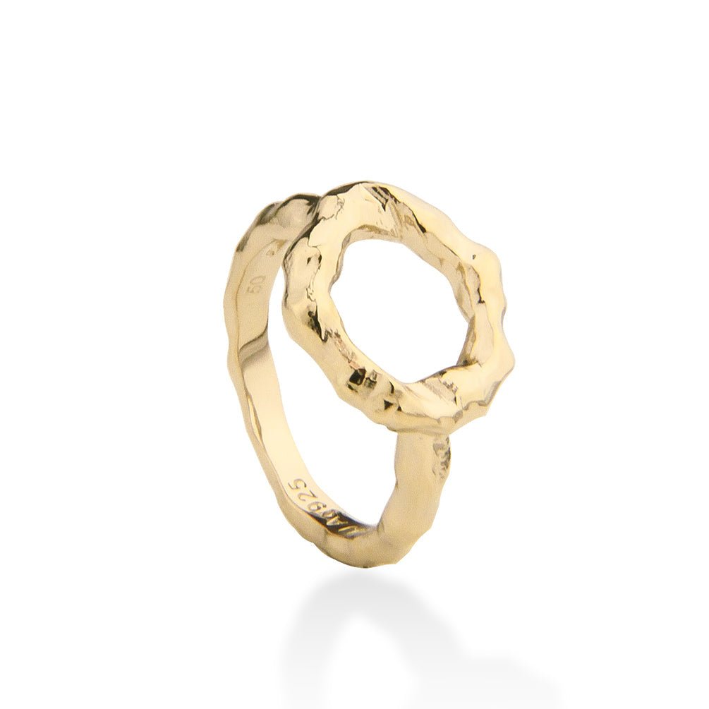 Jeberg Jewellery Ring Circle of Love, vergoldet