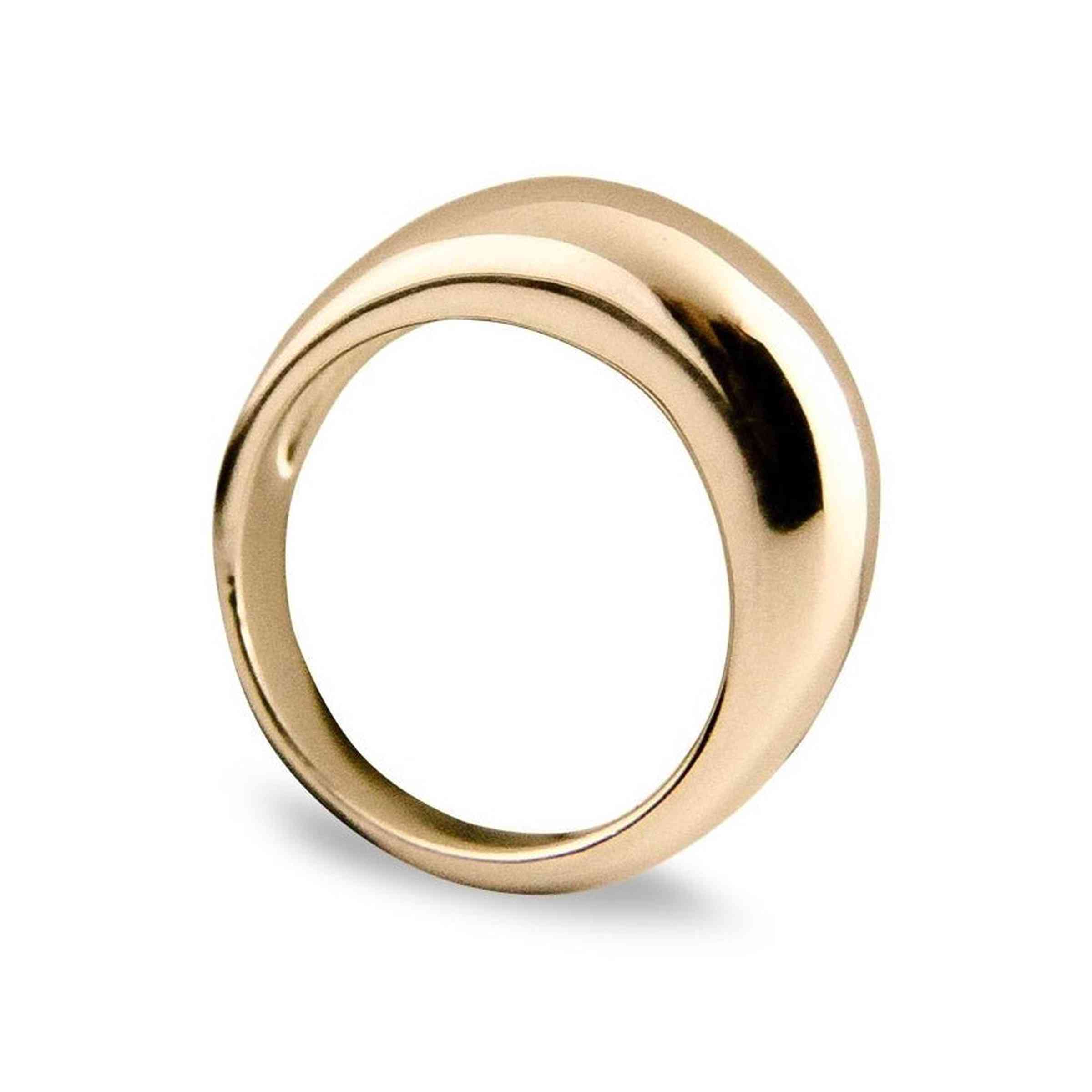 Jeberg Jewellery Ring Dome, vergoldet