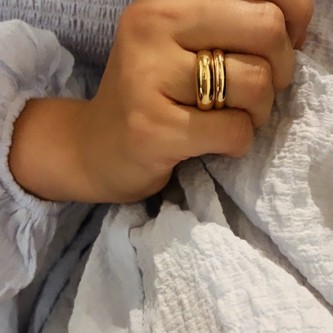 Jeberg Jewellery Ring Dome, vergoldet