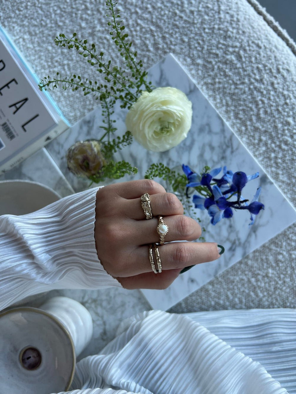 Jeberg Jewellery Ring I AM GOLD Double, vergoldet