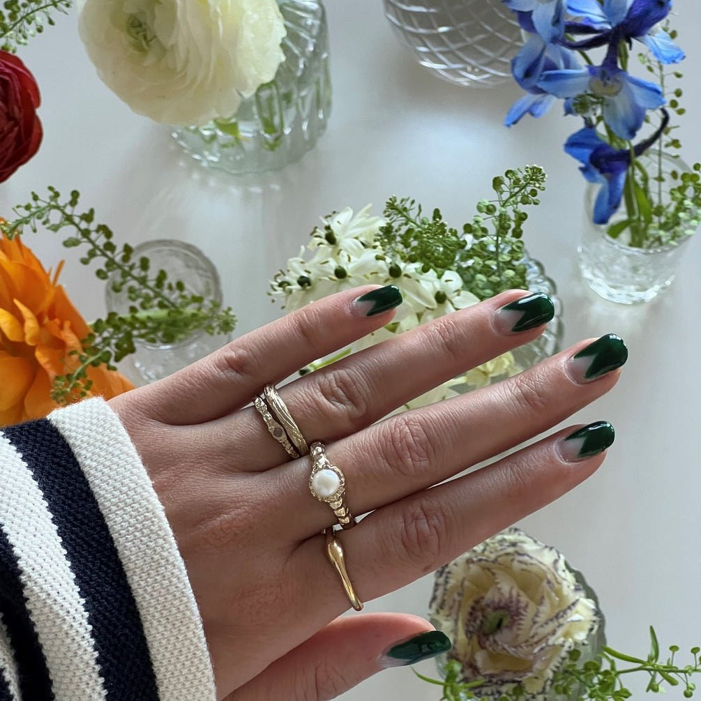 Jeberg Jewellery Ring I AM GOLD Pearl Ring, vergoldet