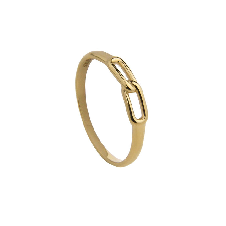 Jeberg Jewellery Ring Love Link, vergoldet