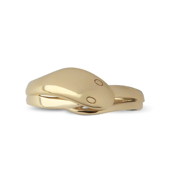 Jeberg Jewellery Ring Snake, poliert, vergoldet