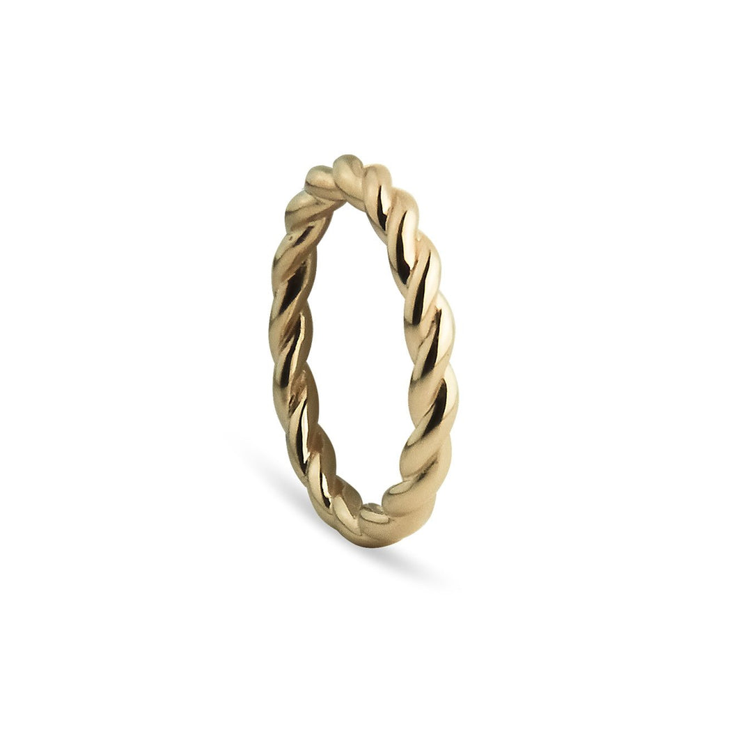 Jeberg Jewellery Ring Twisted, vergoldet