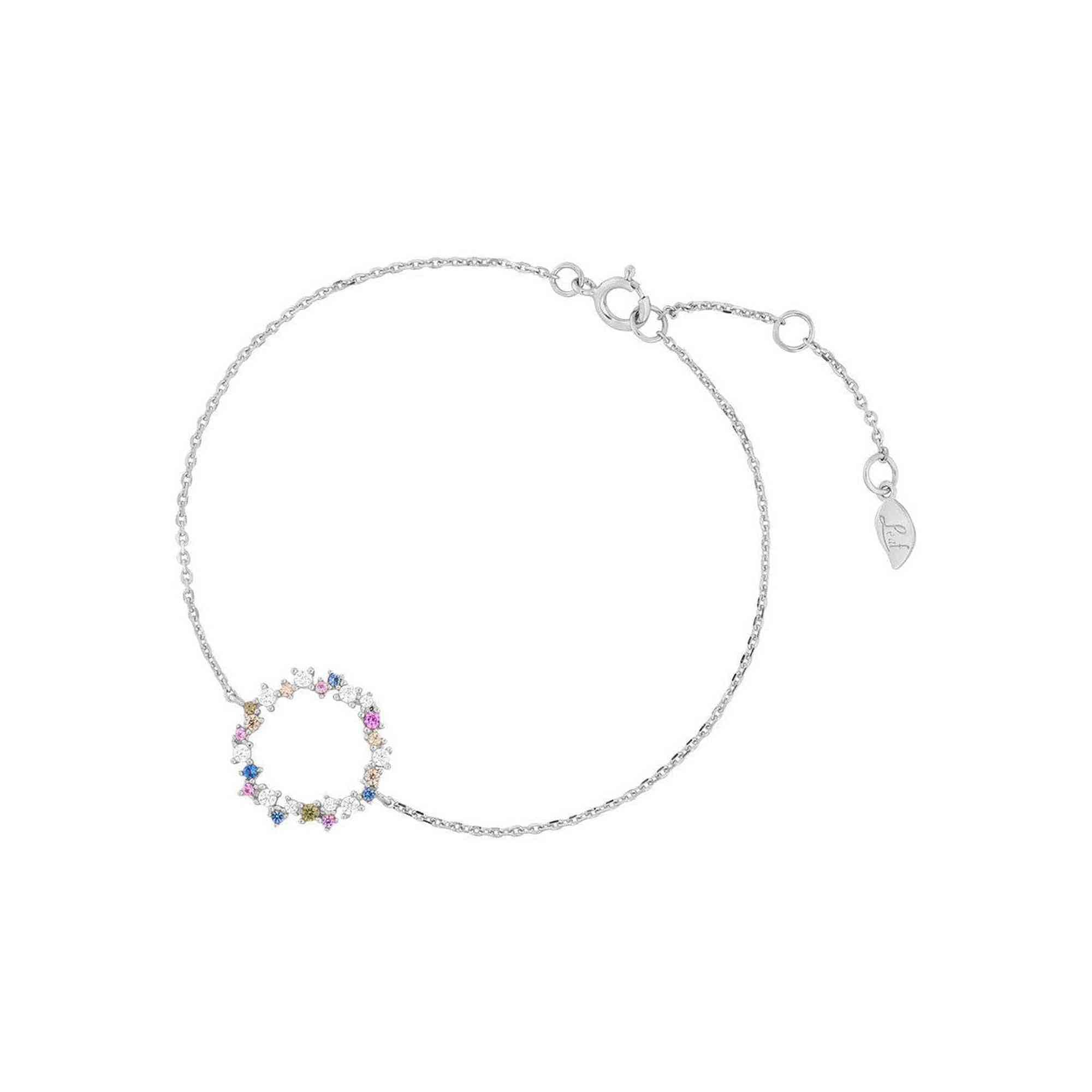 Leaf Armband Candy, Silber