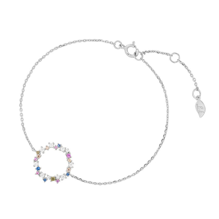 Leaf Armband Candy, Silber