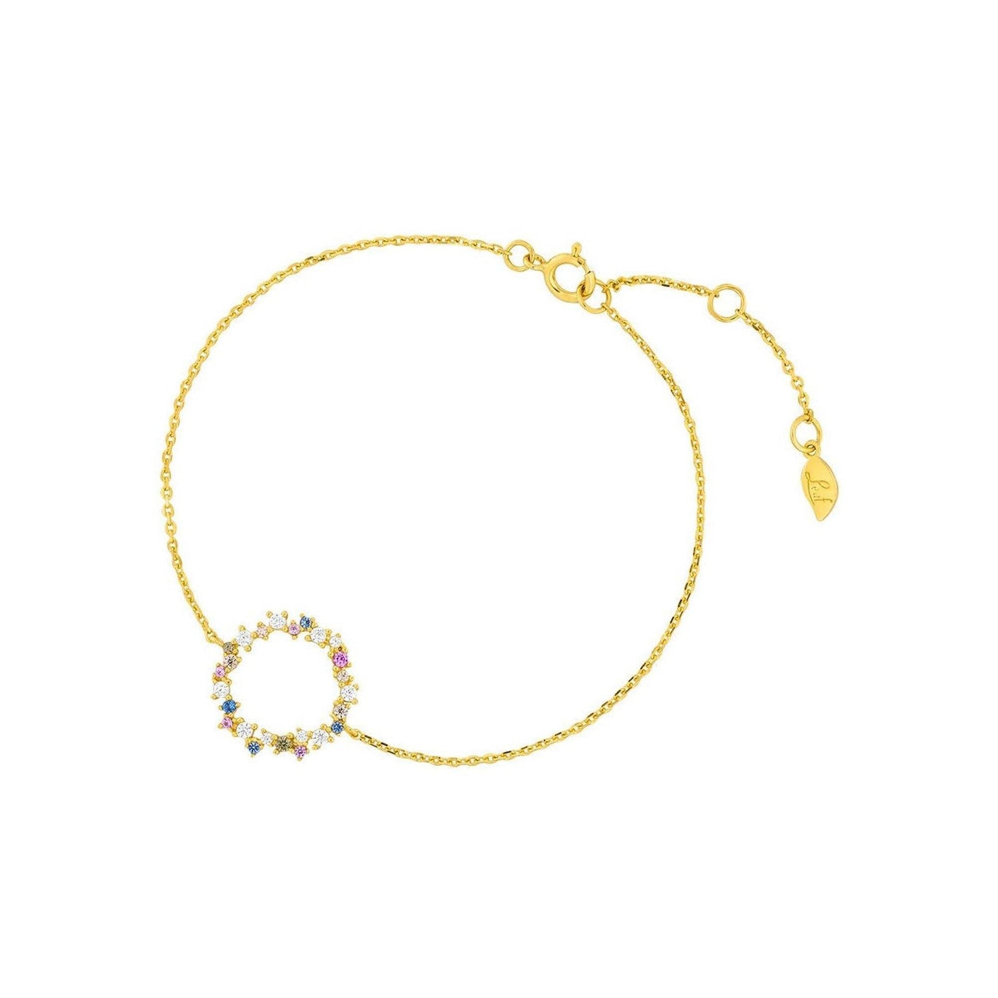 Leaf Armband Candy, vergoldet