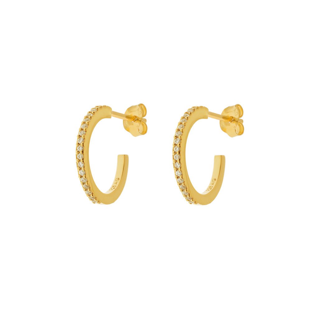 Leaf Circlen of Life mini mit Zirkonia, vergoldet