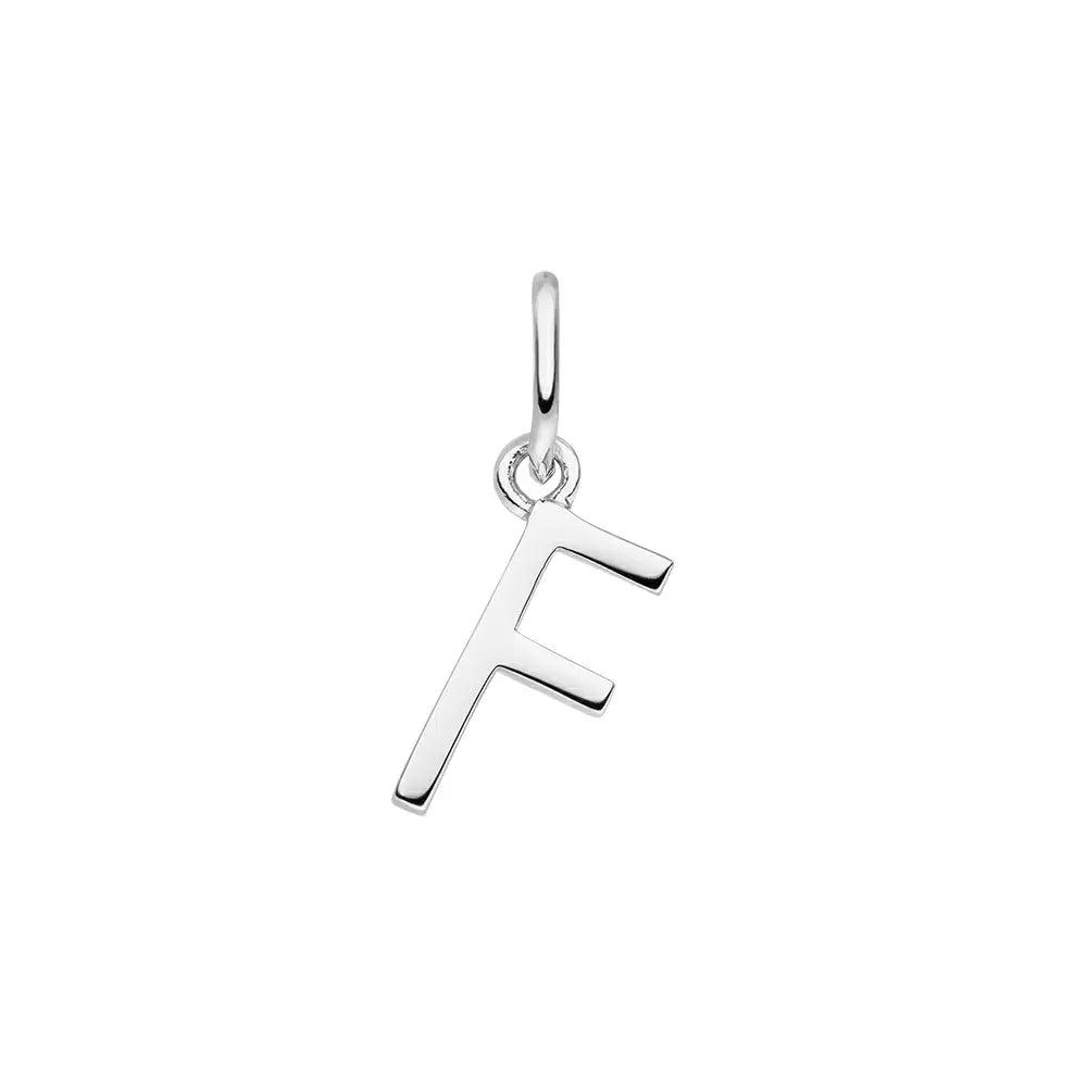 Leaf Kette Buchstabenanhänger, Silber