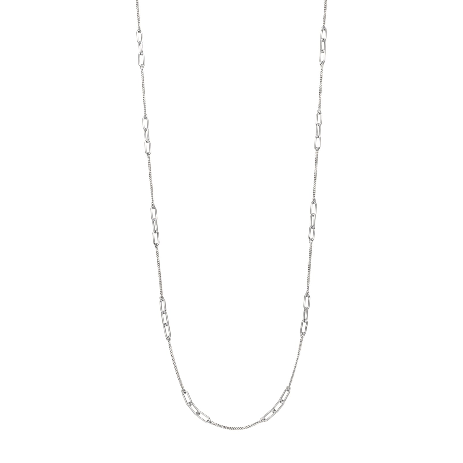 Leaf Kette Cube II, Silber