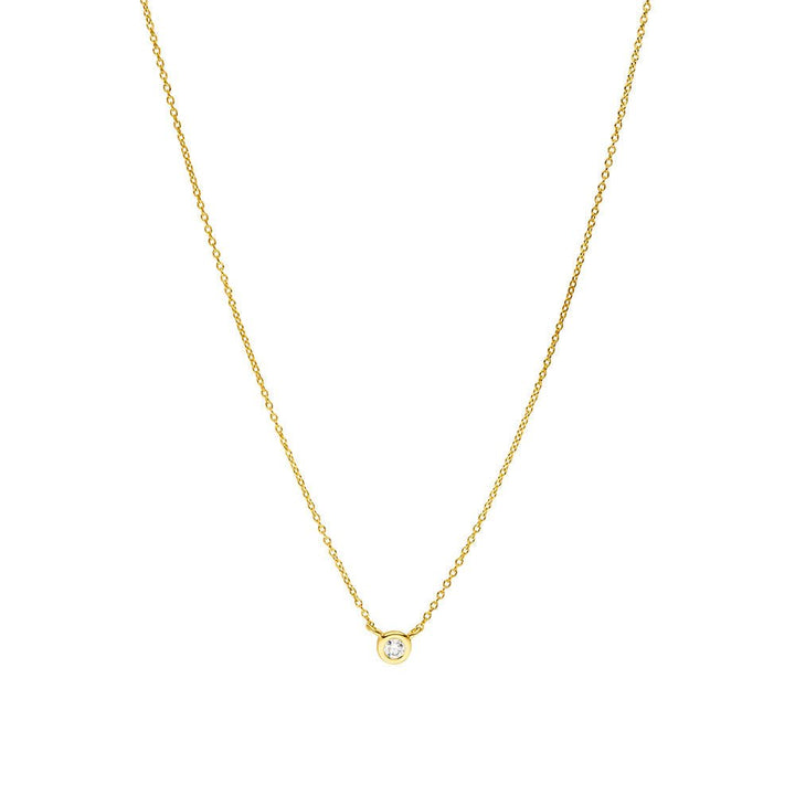 Leaf Kette My first Diamond, Gelbgold