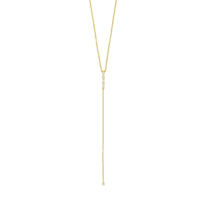 Leaf Kette Y-ICE CUBE, vergoldet