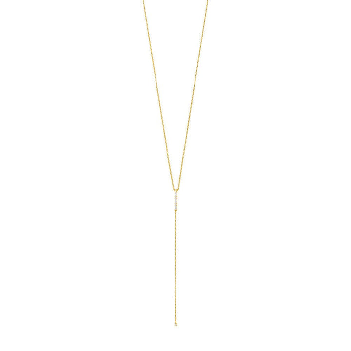 Leaf Kette Y-ICE CUBE, vergoldet