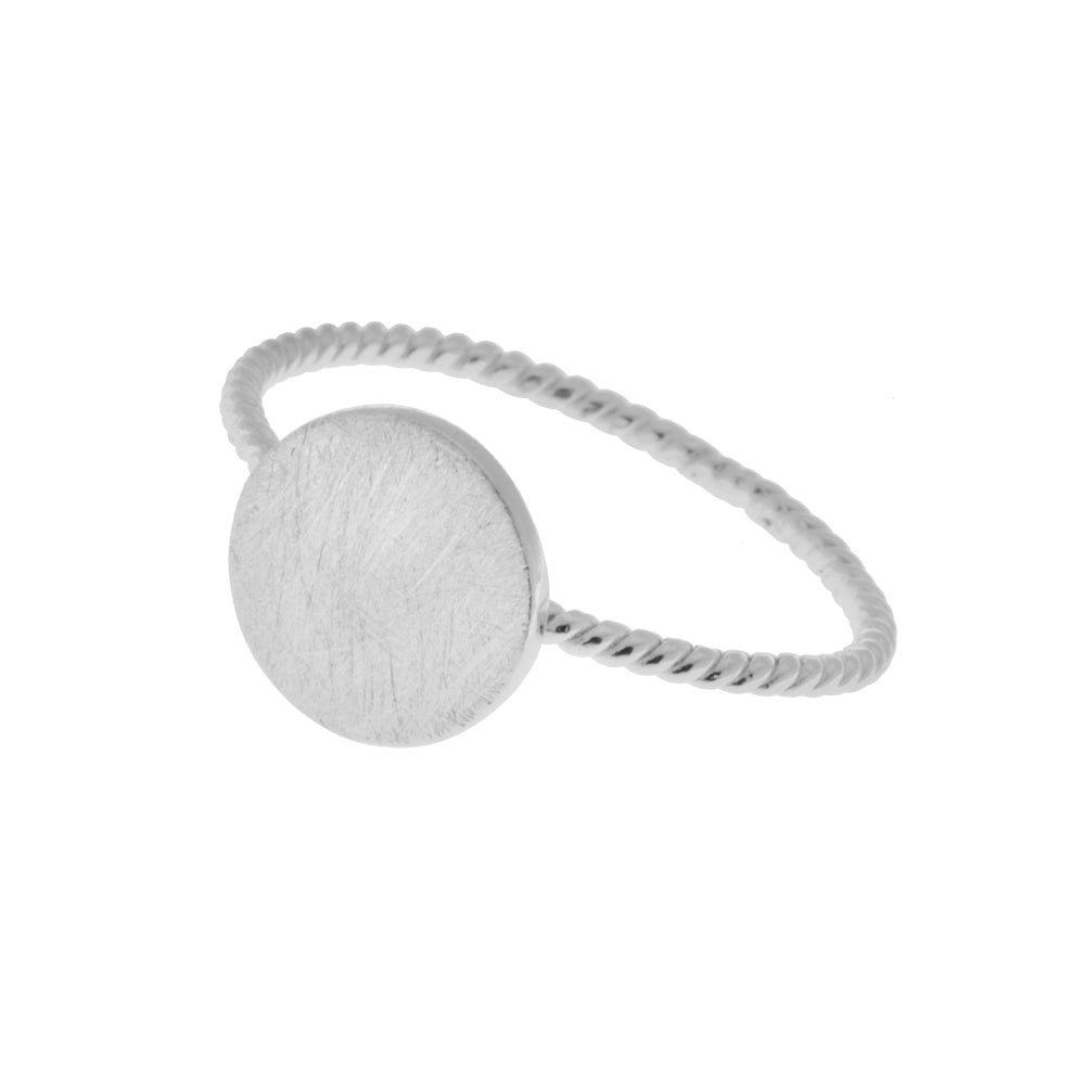 Leaf Ring Plättchen, Silber