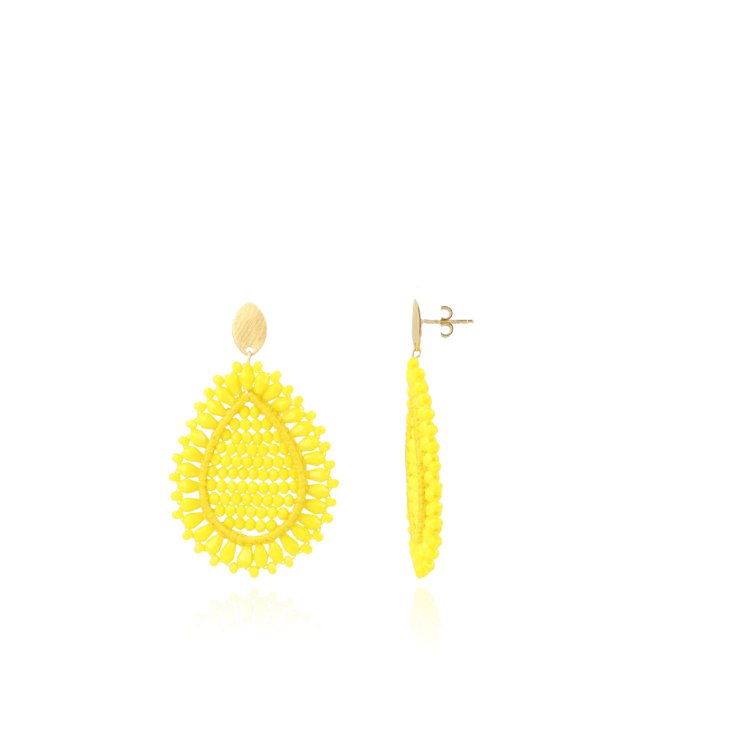 LOTT.gioielli Ohrringe Lotta Drop Double, yellow, M, vergoldet