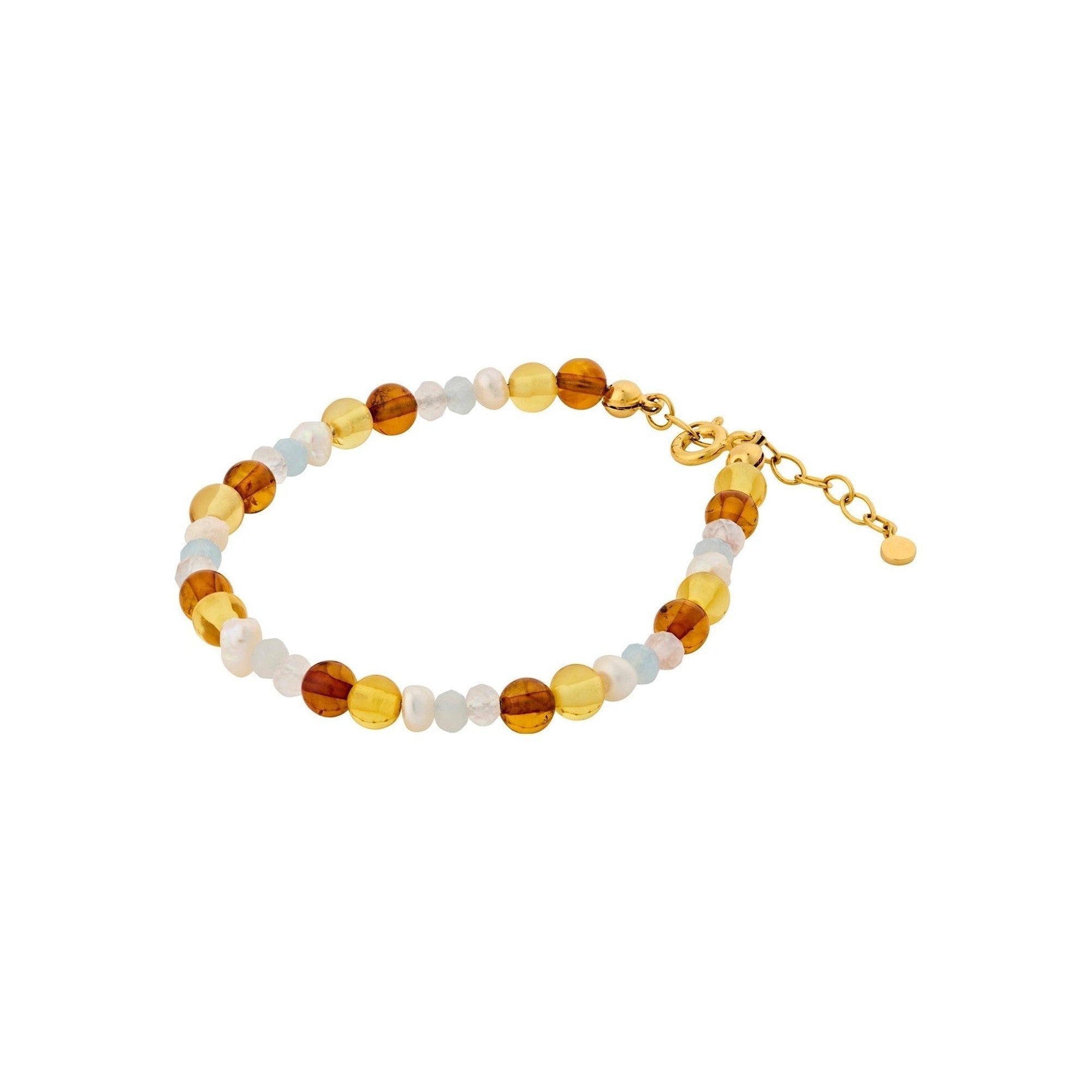 Pernille Corydon Armband Amber Glow, vergoldet