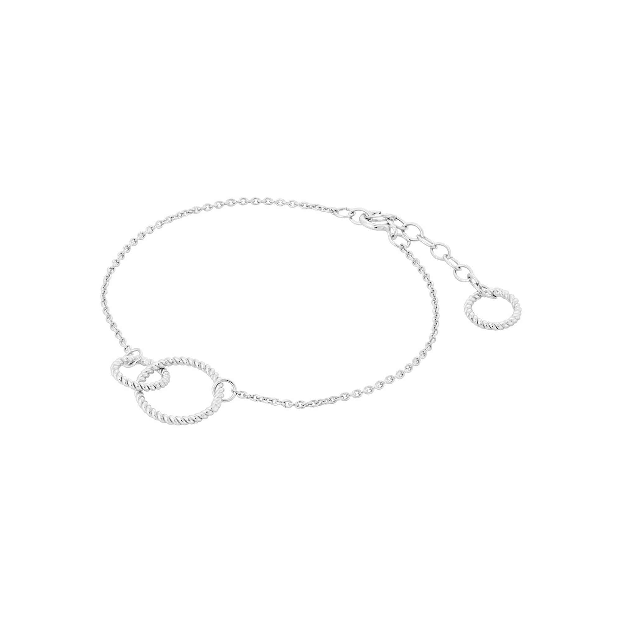 Pernille Corydon Armband Double Twisted, Silber