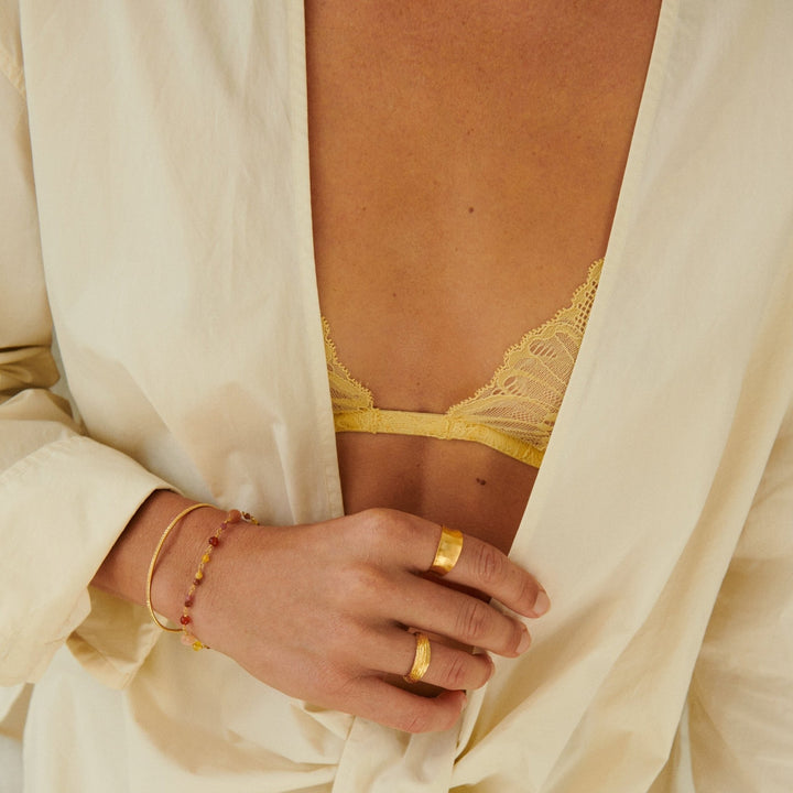 Pernille Corydon Armband Golden Fields, vergoldet