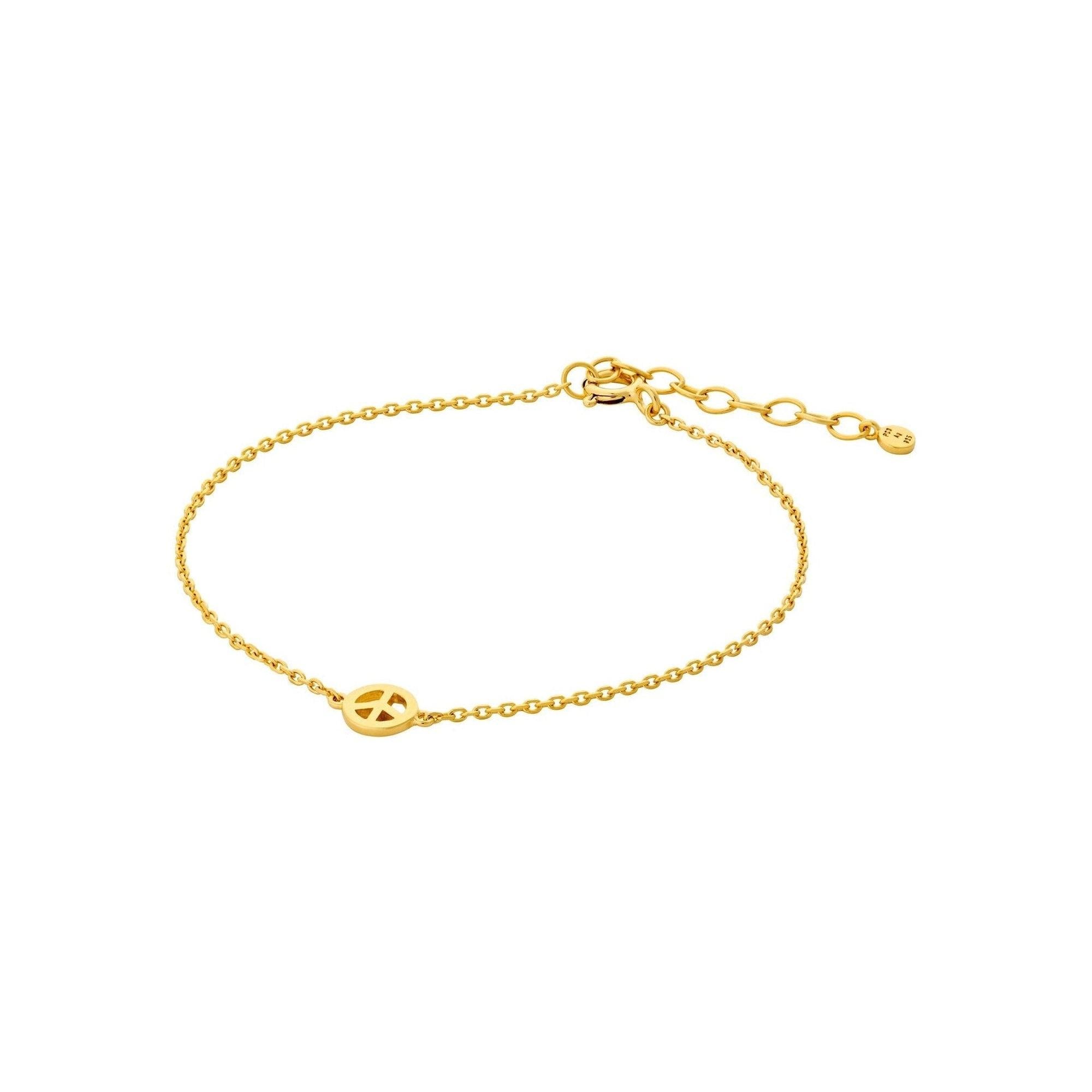 Pernille Corydon Armband Peace, vergoldet