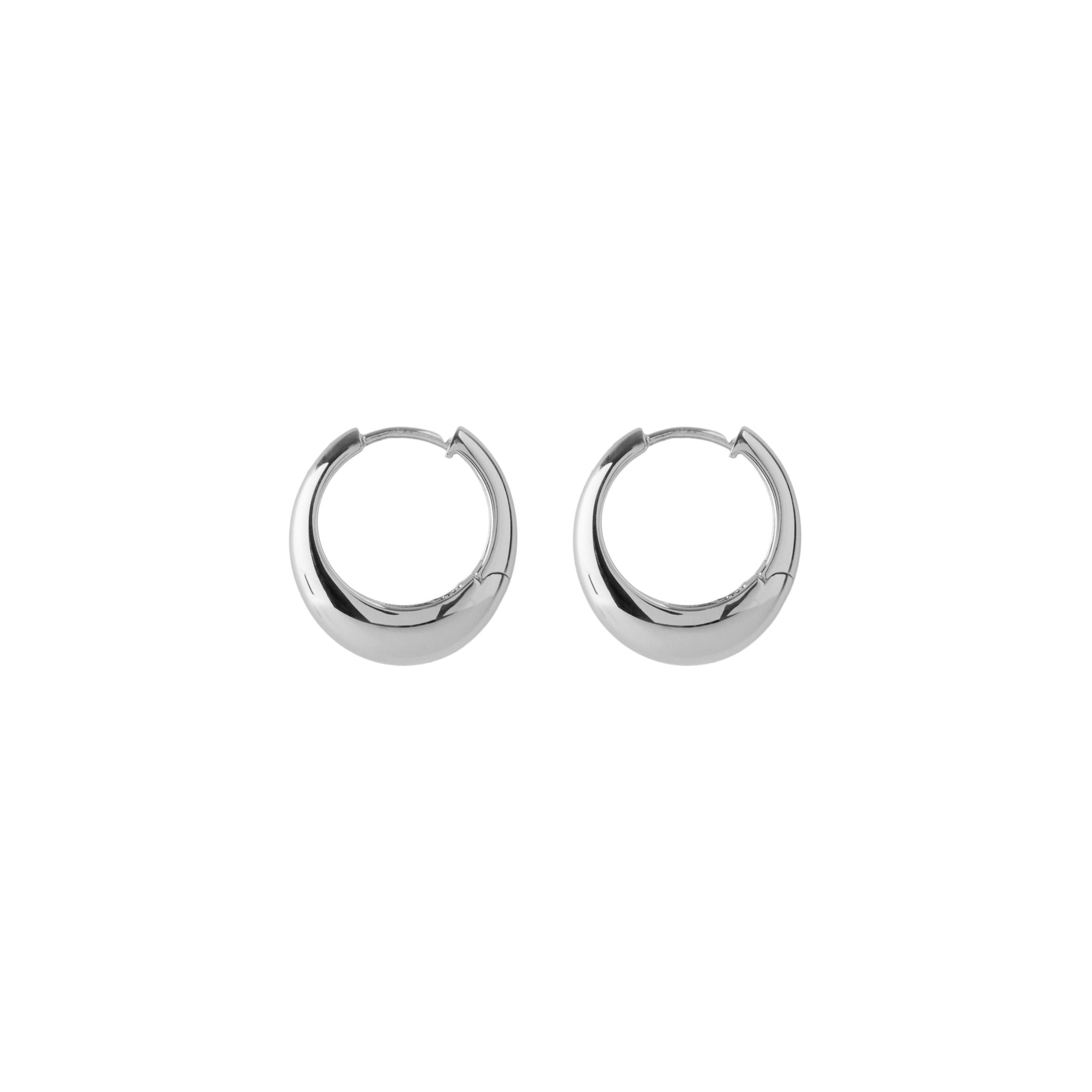 Pernille Corydon Creolen Globe Huggies, Silber