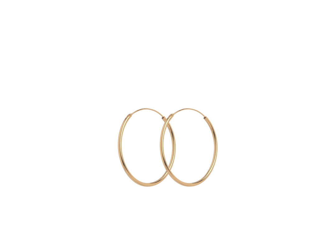 Pernille Corydon Creolen Mini Plain Hoops, vergoldet