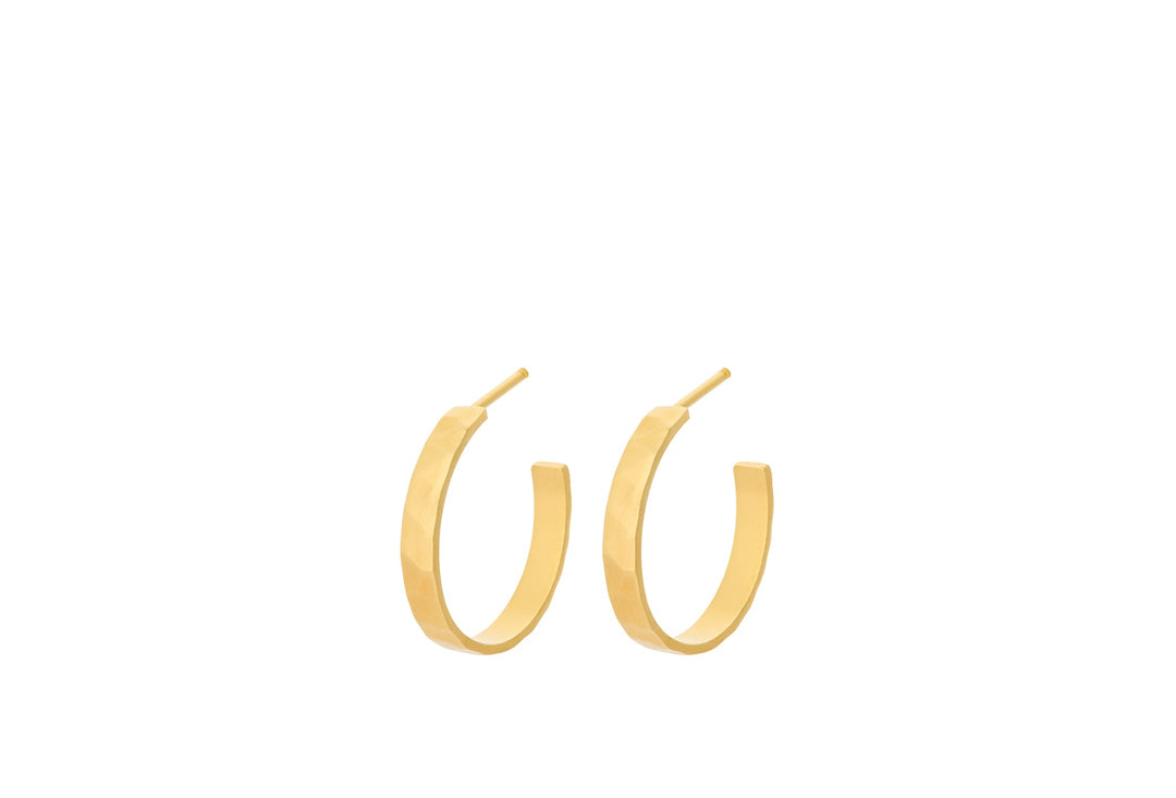 Pernille Corydon Creolen Pine Hoops, vergoldet