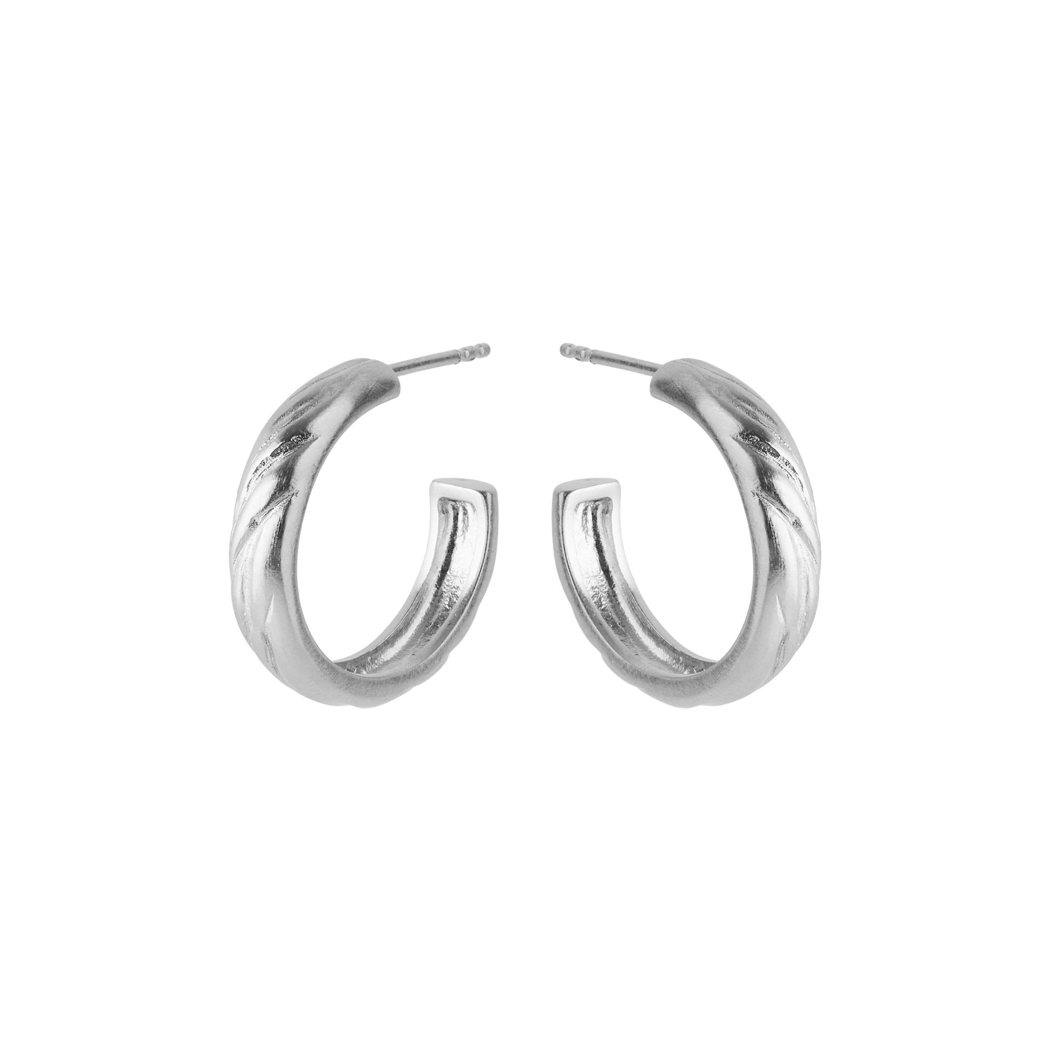 Pernille Corydon Creolen River Hoops, Silber