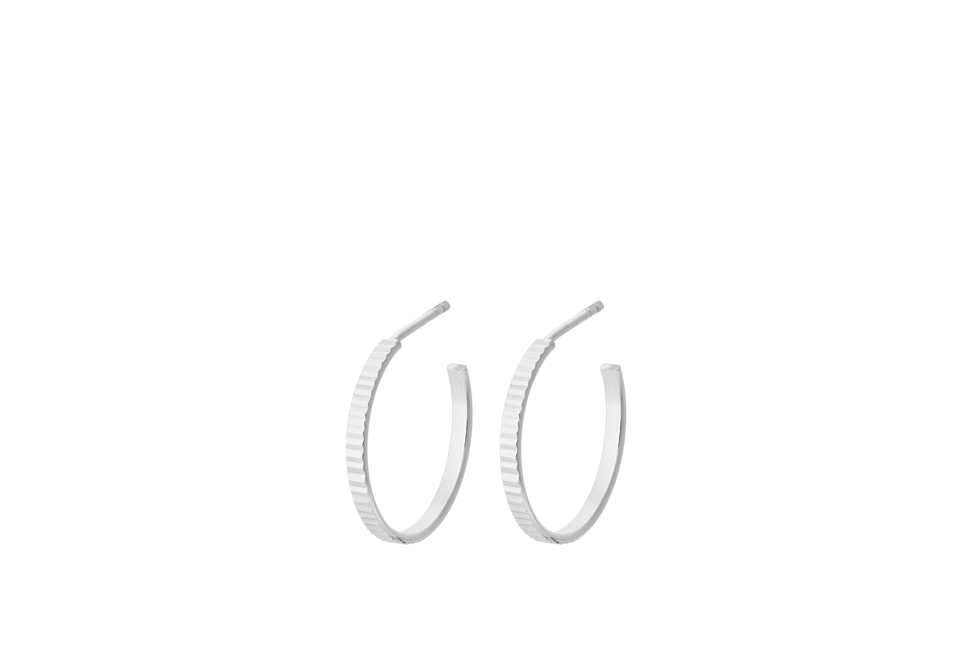 Pernille Corydon Creolen Sea Reflection Hoops, Silber