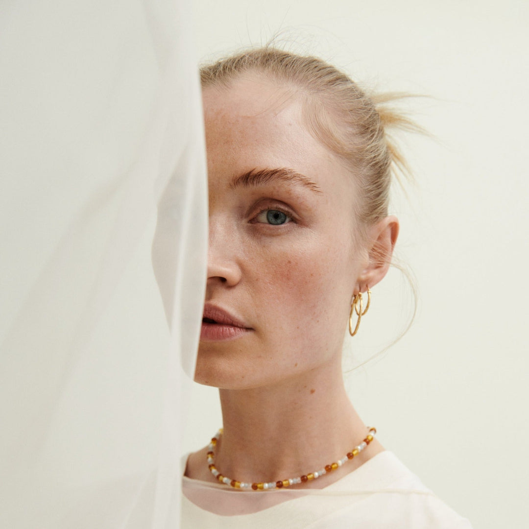 Pernille Corydon Creolen Small Ice, Silber