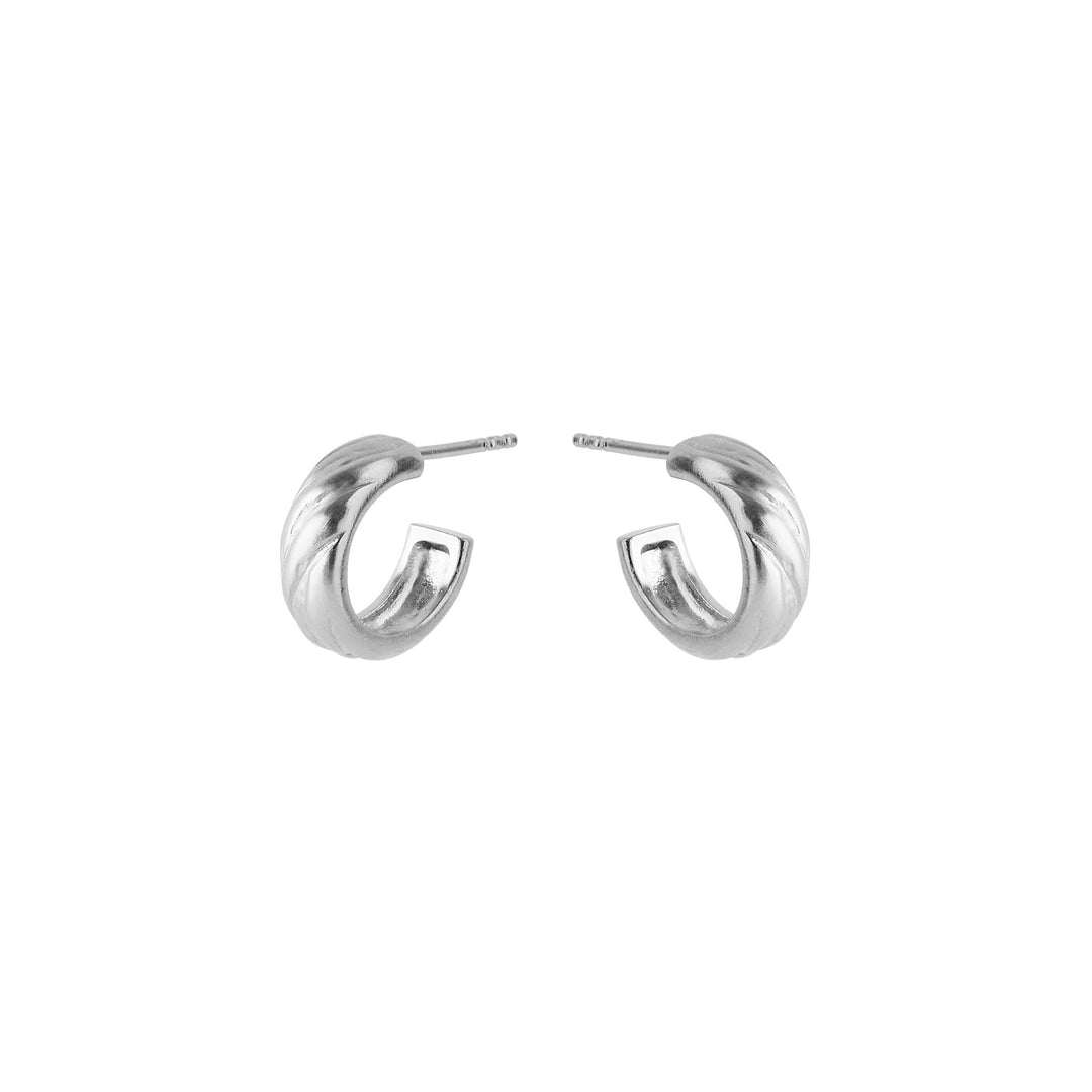 Pernille Corydon Creolen Small River Hoops, Silber