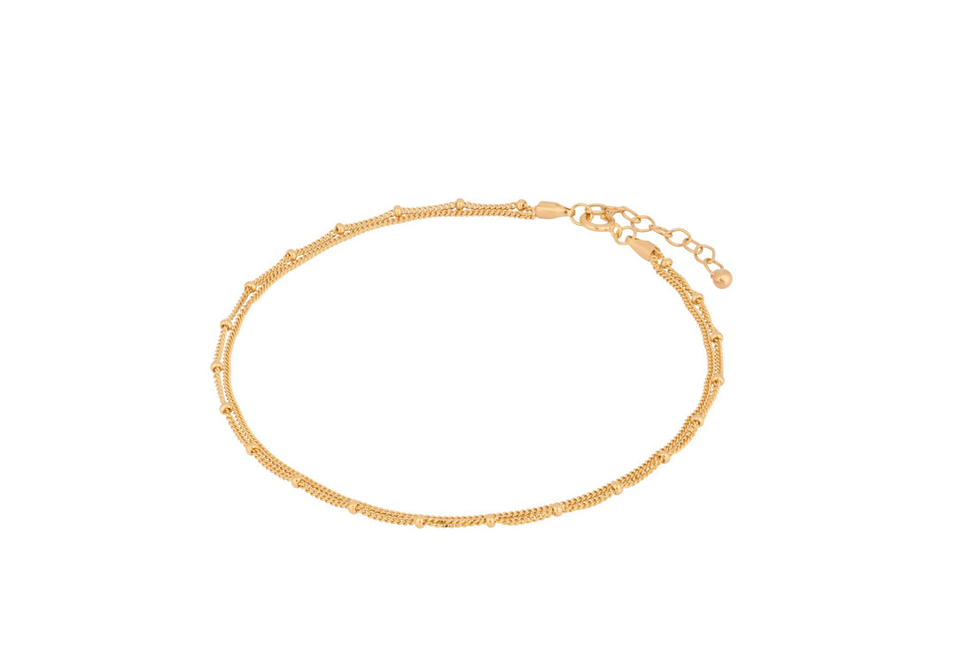 Pernille Corydon Fußkette Galaxy, vergoldet