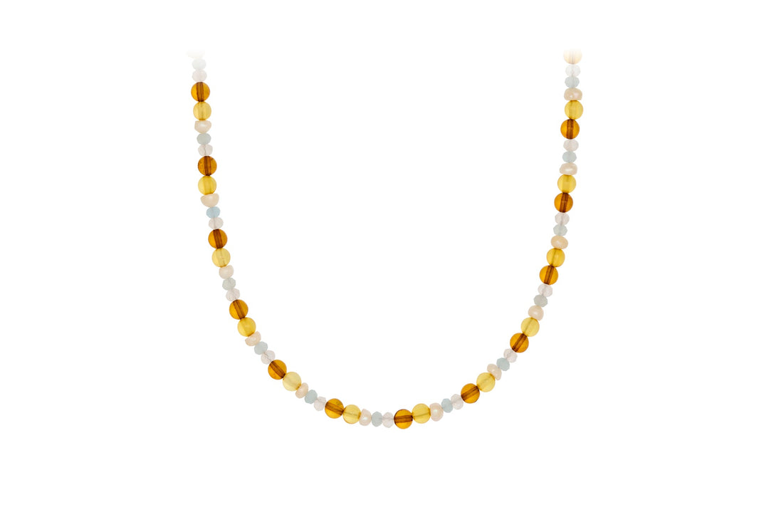 Pernille Corydon Kette Amber Glow, Silber