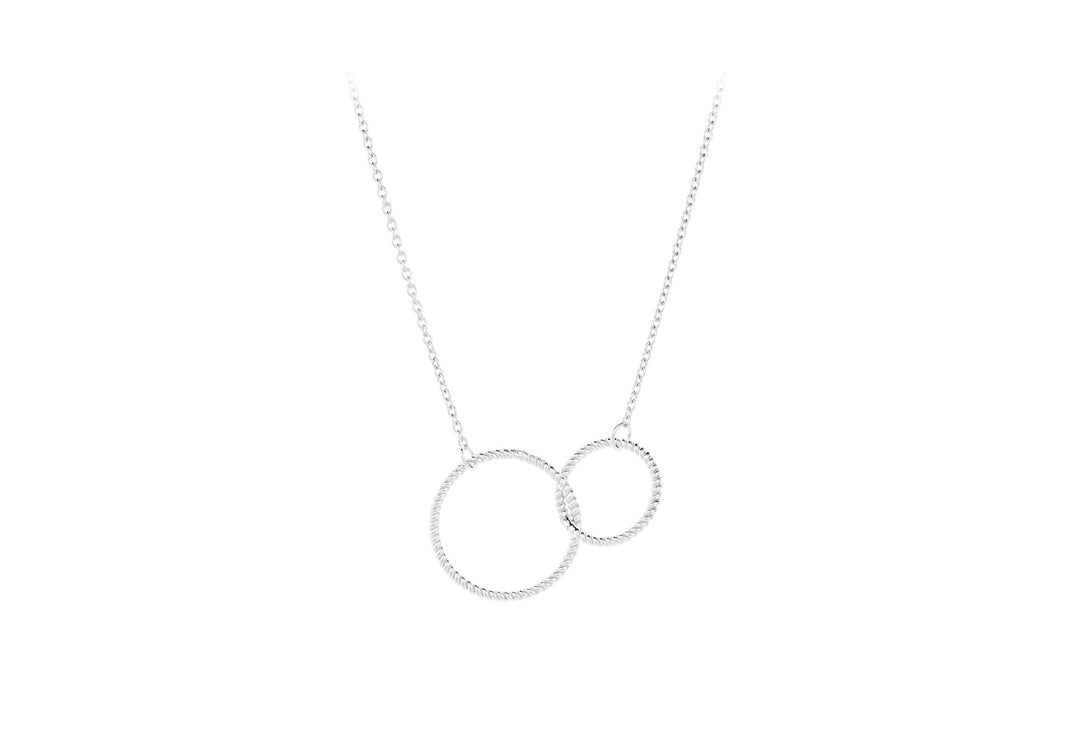 Pernille Corydon Kette Double Twisted, Silber