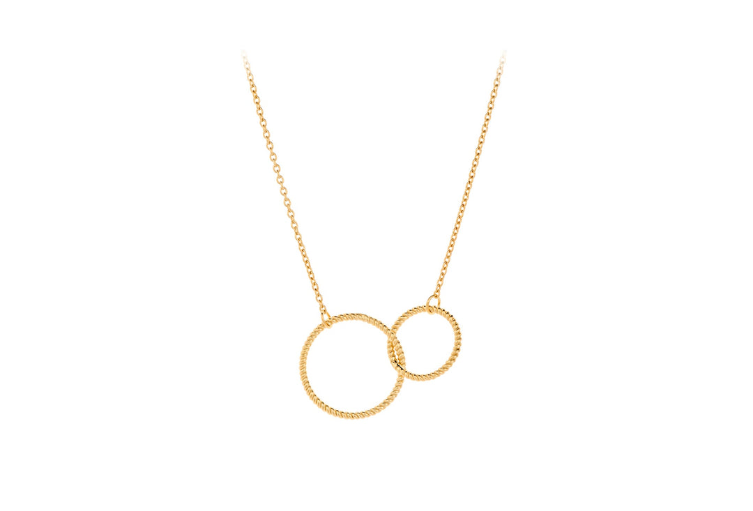 Pernille Corydon Kette Double Twisted, vergoldet