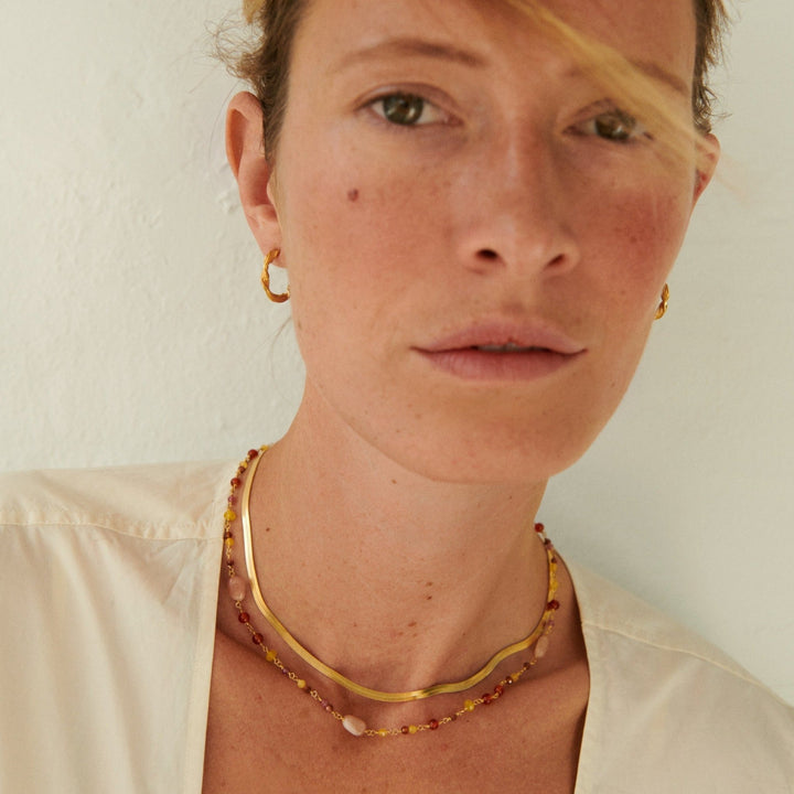 Pernille Corydon Kette Golden Fields, Silber