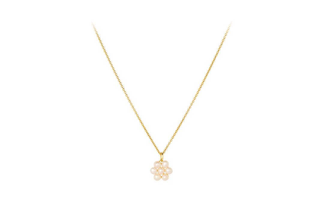 Pernille Corydon Kette Ocean Bloom, vergoldet