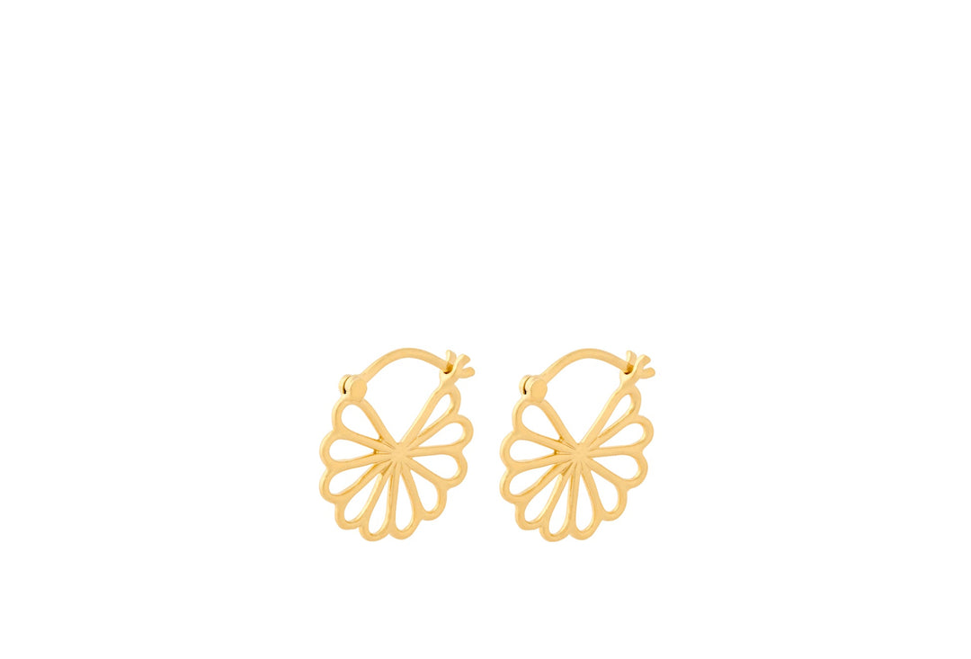 Pernille Corydon Ohrringe Small Bellis, vergoldet