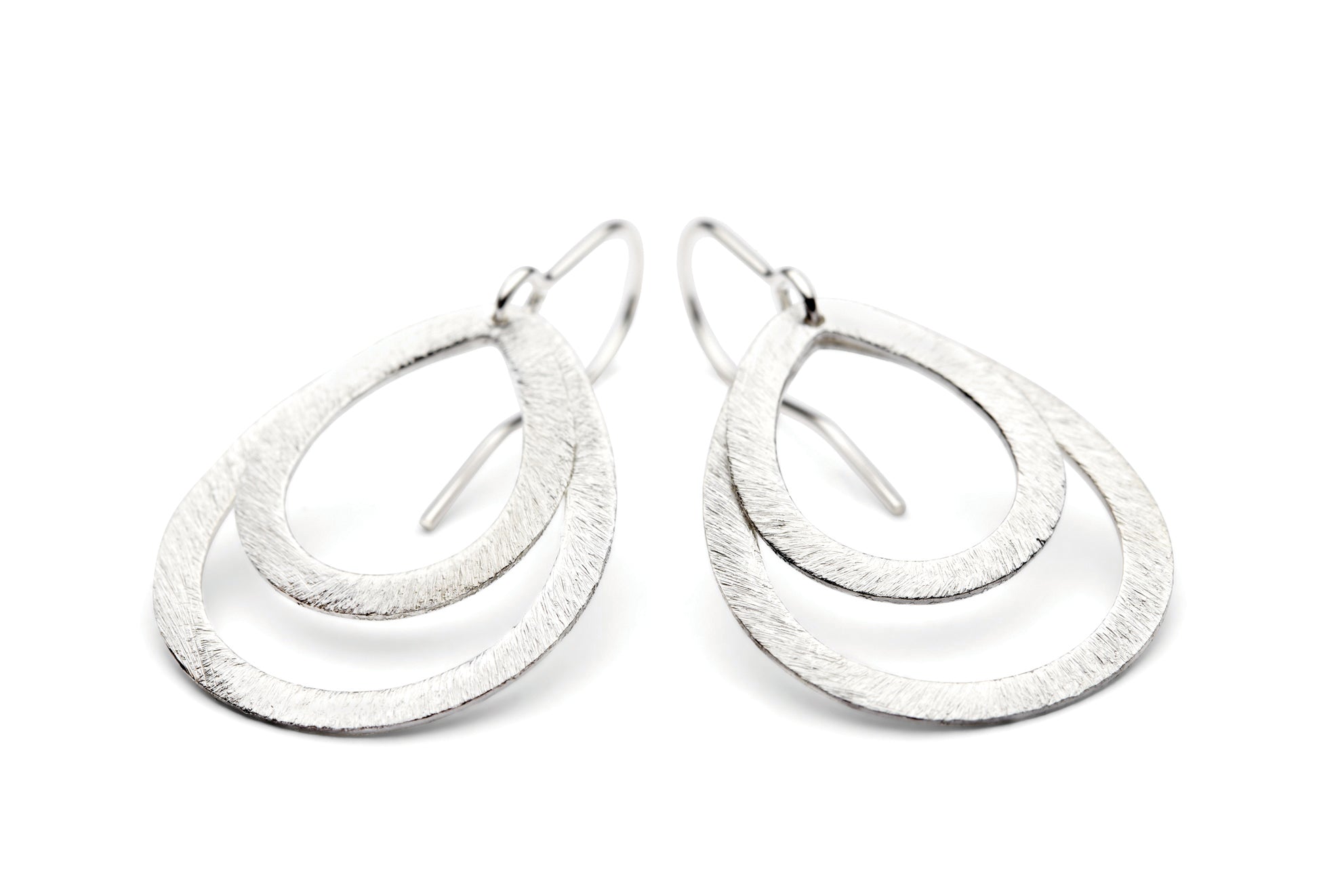 Pernille Corydon Ohrringe Small Double Drops, Silber