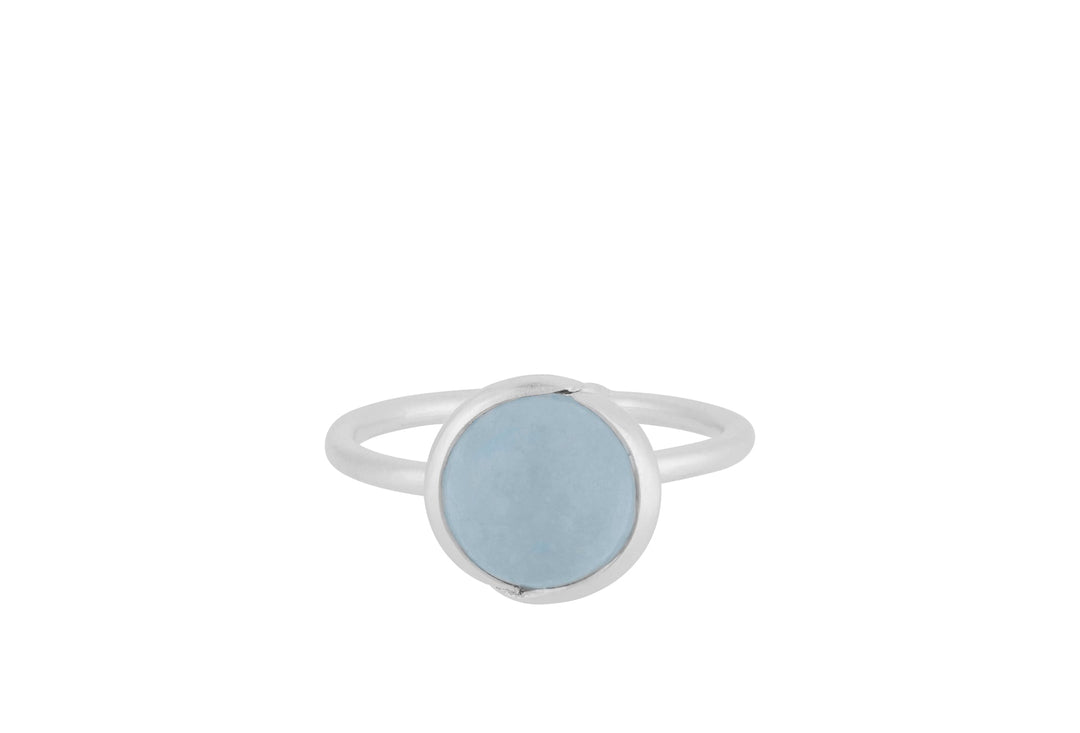 Pernille Corydon Ring Aura Blue, Silber
