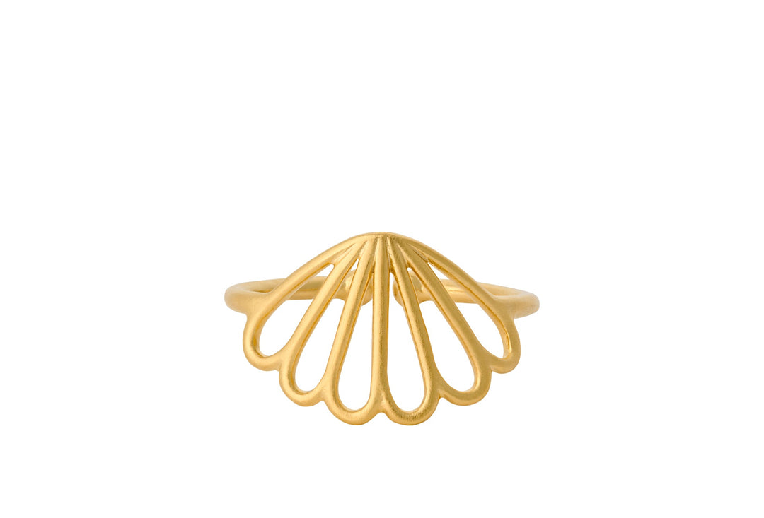 Pernille Corydon Ring Bellis, vergoldet