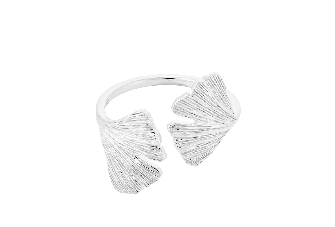 Pernille Corydon Ring Biloba, Silber