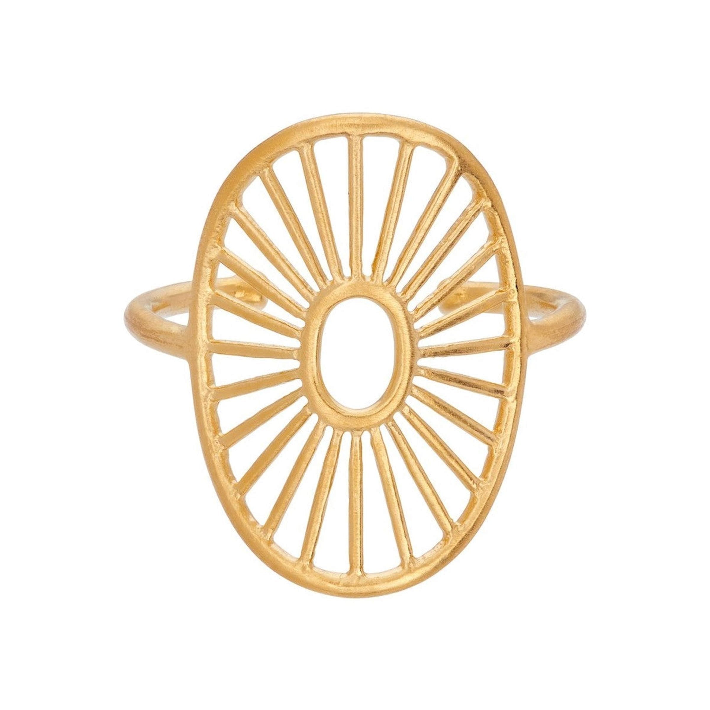 Pernille Corydon Ring Daylight, vergoldet