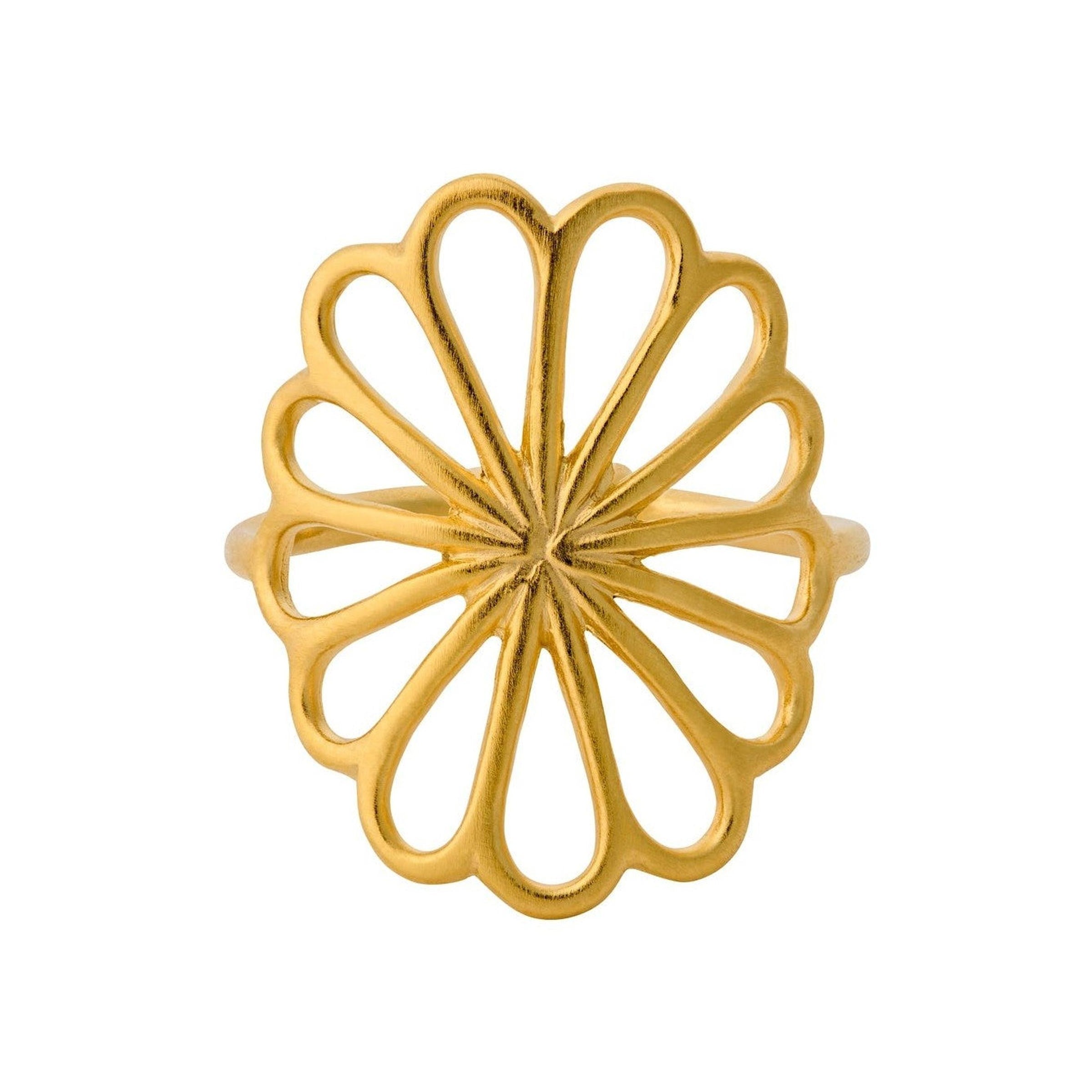 Pernille Corydon Ring Large Bellis, vergoldet