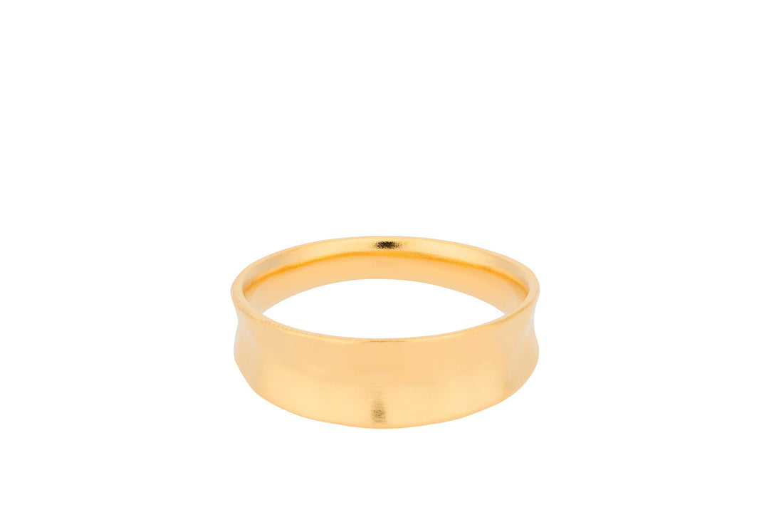 Pernille Corydon Ring Midi Saga, vergoldet