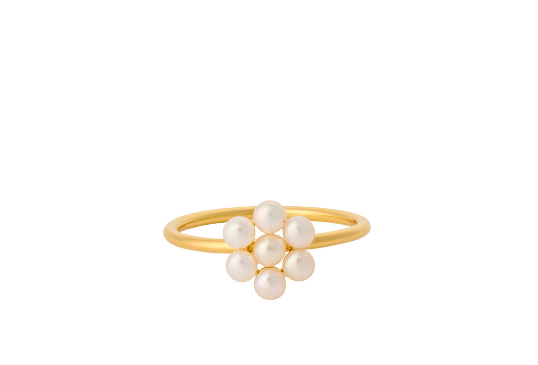Pernille Corydon Ring Ocean Bloom, vergoldet
