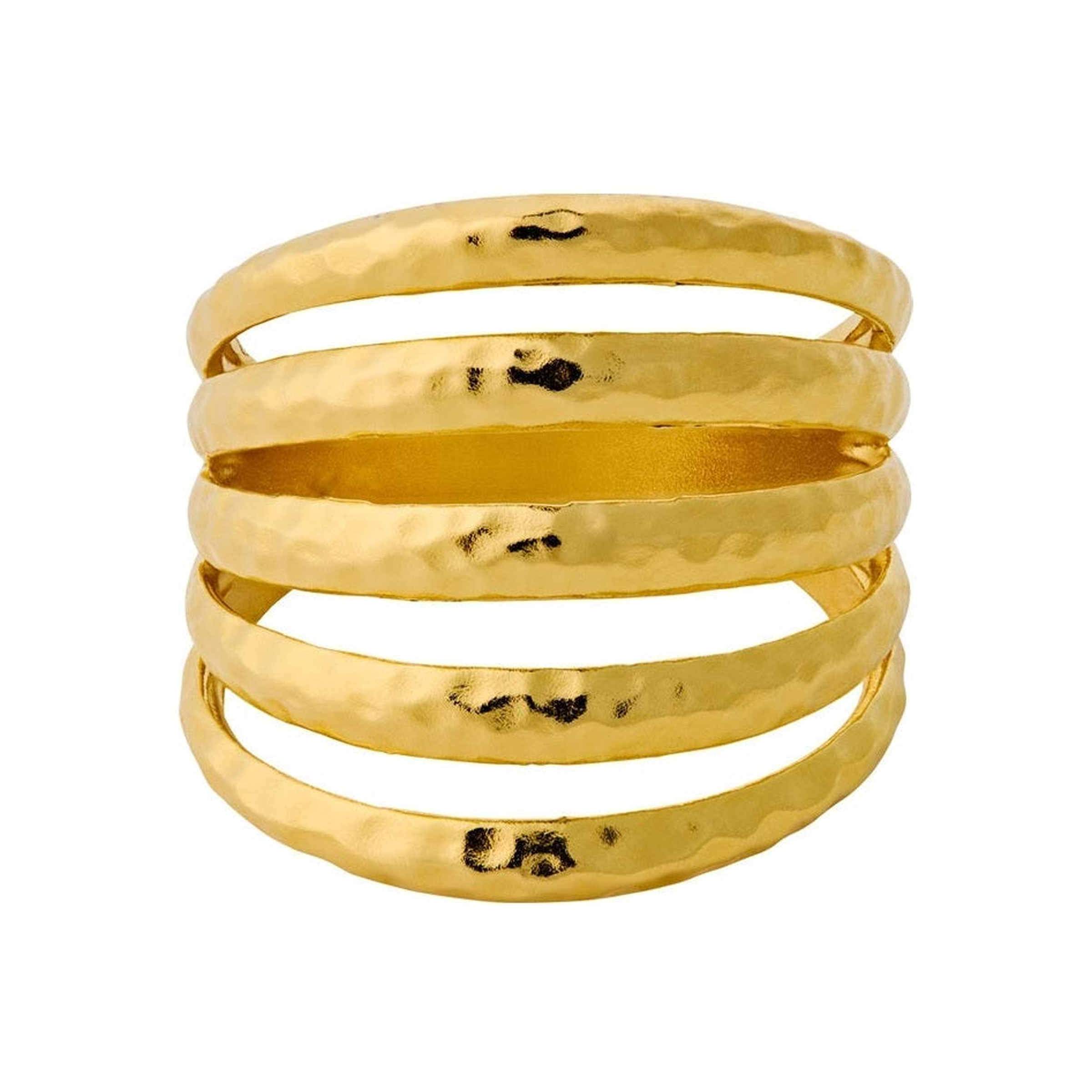 Pernille Corydon Ring Poetry, vergoldet