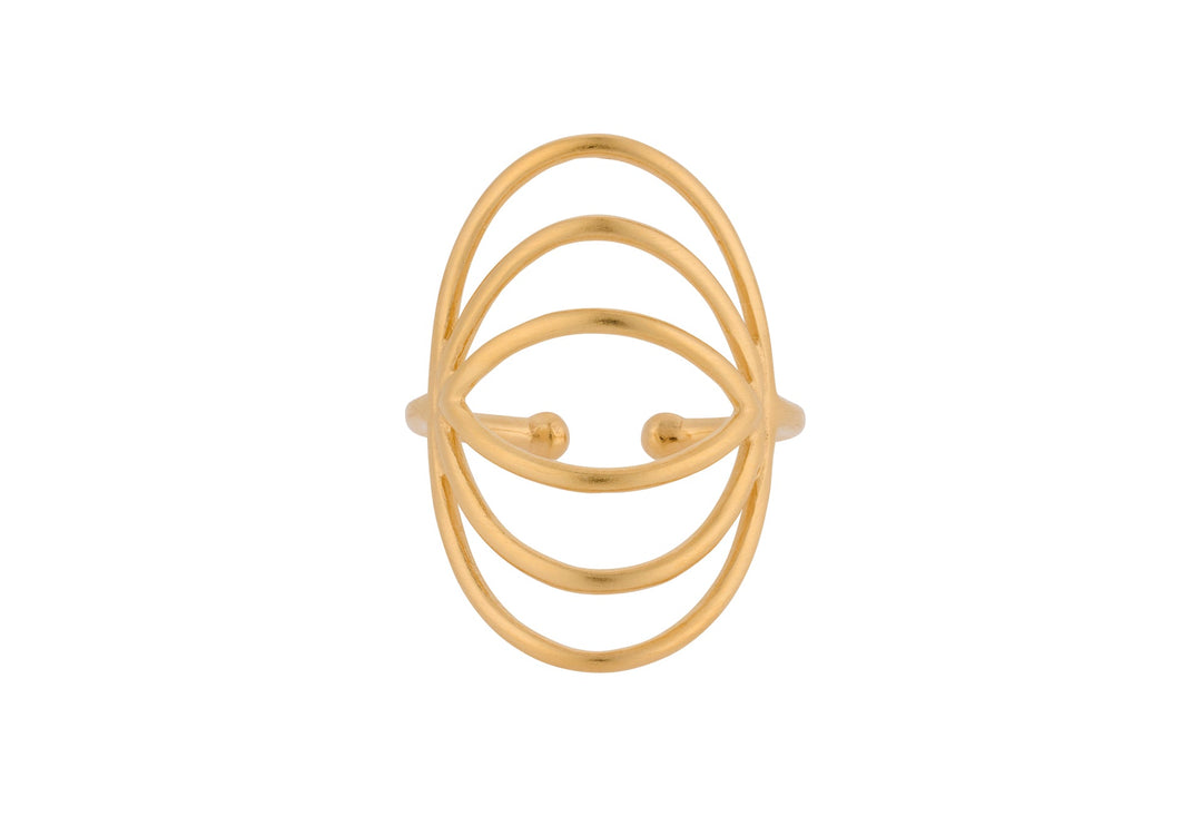 Pernille Corydon Ring Silhouette, vergoldet